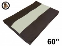 Ellie-Bo Jumbo 60 inch Striped Brown and Cream Dog Bed
